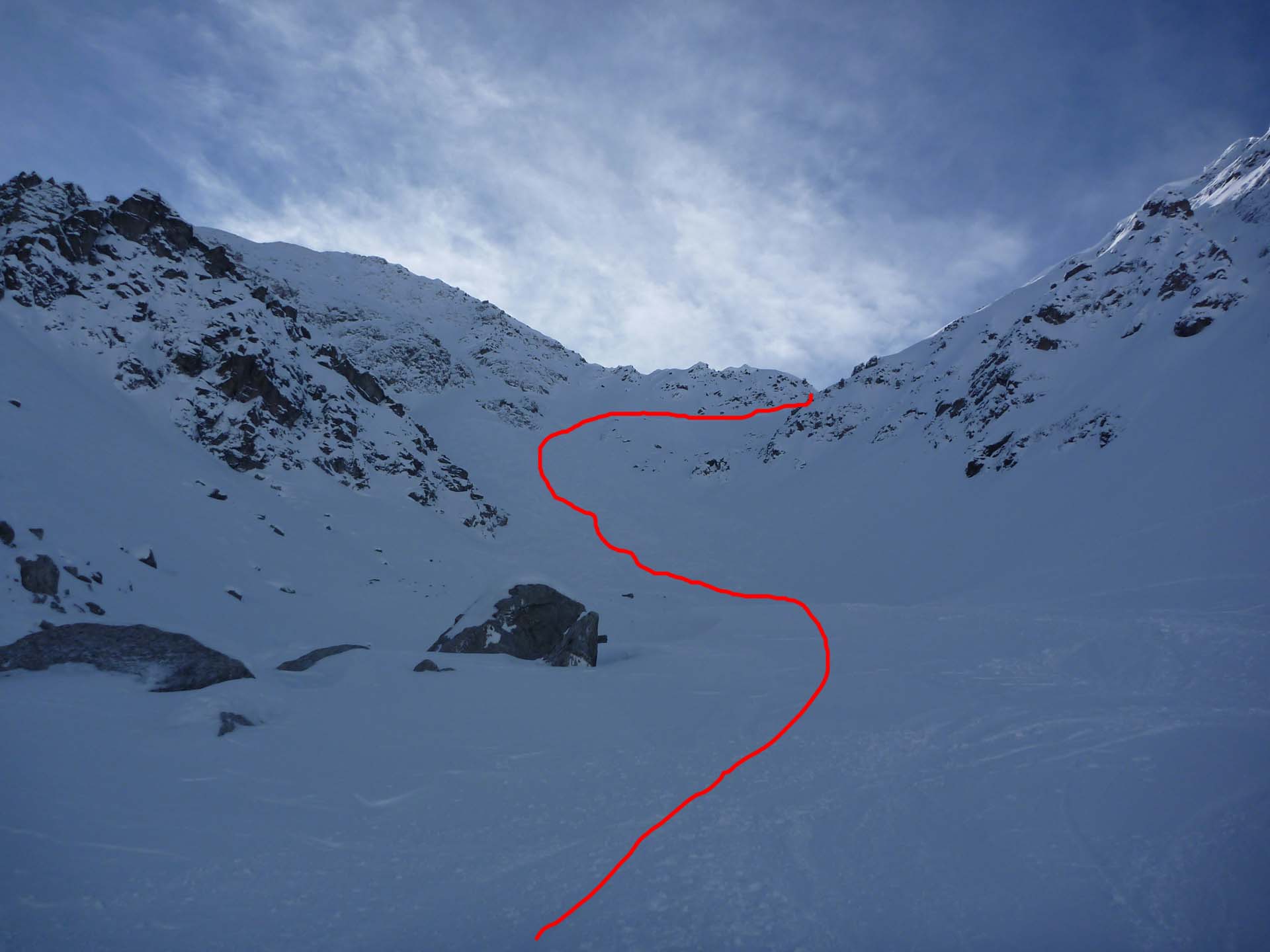 Skivariante Hinteres Rendl in St. Anton am Arlberg