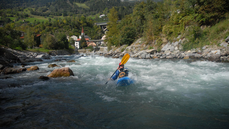 Wildwasserklasse 3 - Sanna im Tirol
